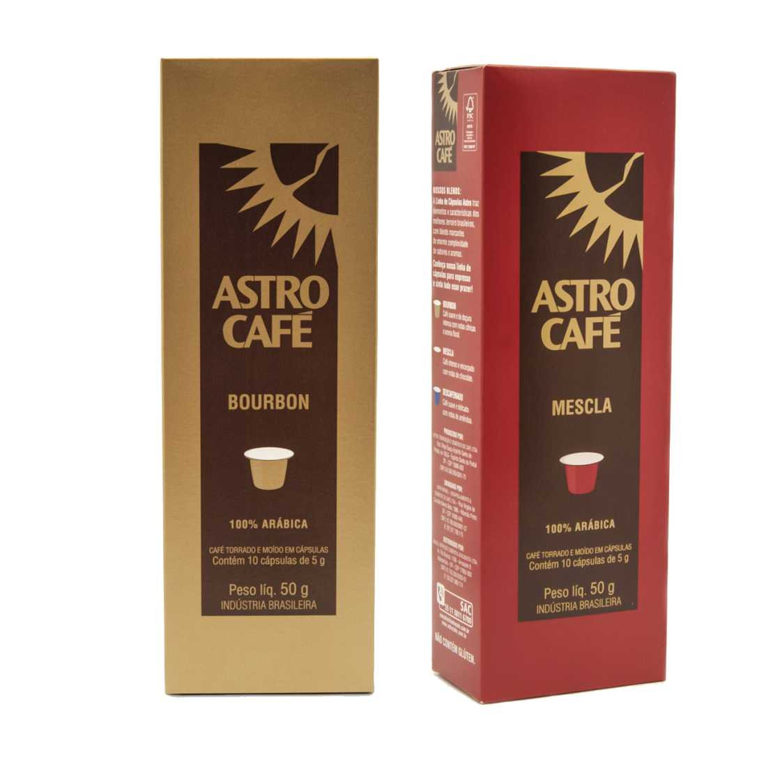 kIt cafés Compatíveis Astro Cafés 40 cápsulas compatíveis