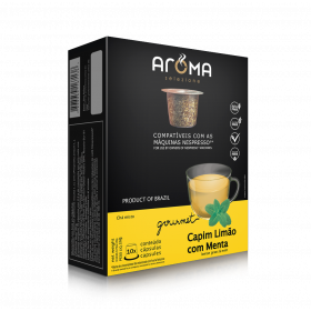 Cápsulas de Chá Capim-Limão com Menta Aroma - Compatíveis com Nespresso® - 10 un.