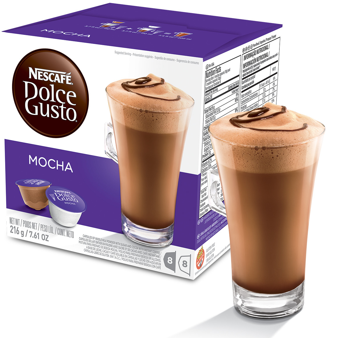 Cápsula Nescafé Dolce Gusto Mocha 16 Cápsulas - Nestlé