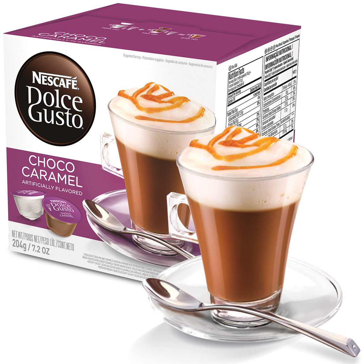 Cápsula Nescafé Dolce Gusto Choco Caramel 16 Cápsulas Nestlé