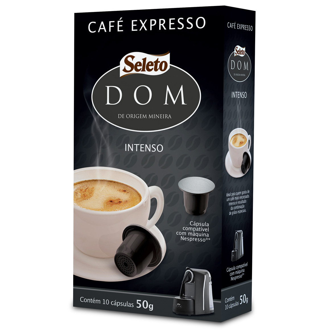 Cápsulas de Café Compatíveis com Nespresso DOM Seleto - Intenso