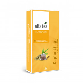Cápsulas de Chá Capim Limão com Gengibre Alfa Tea 10 un.