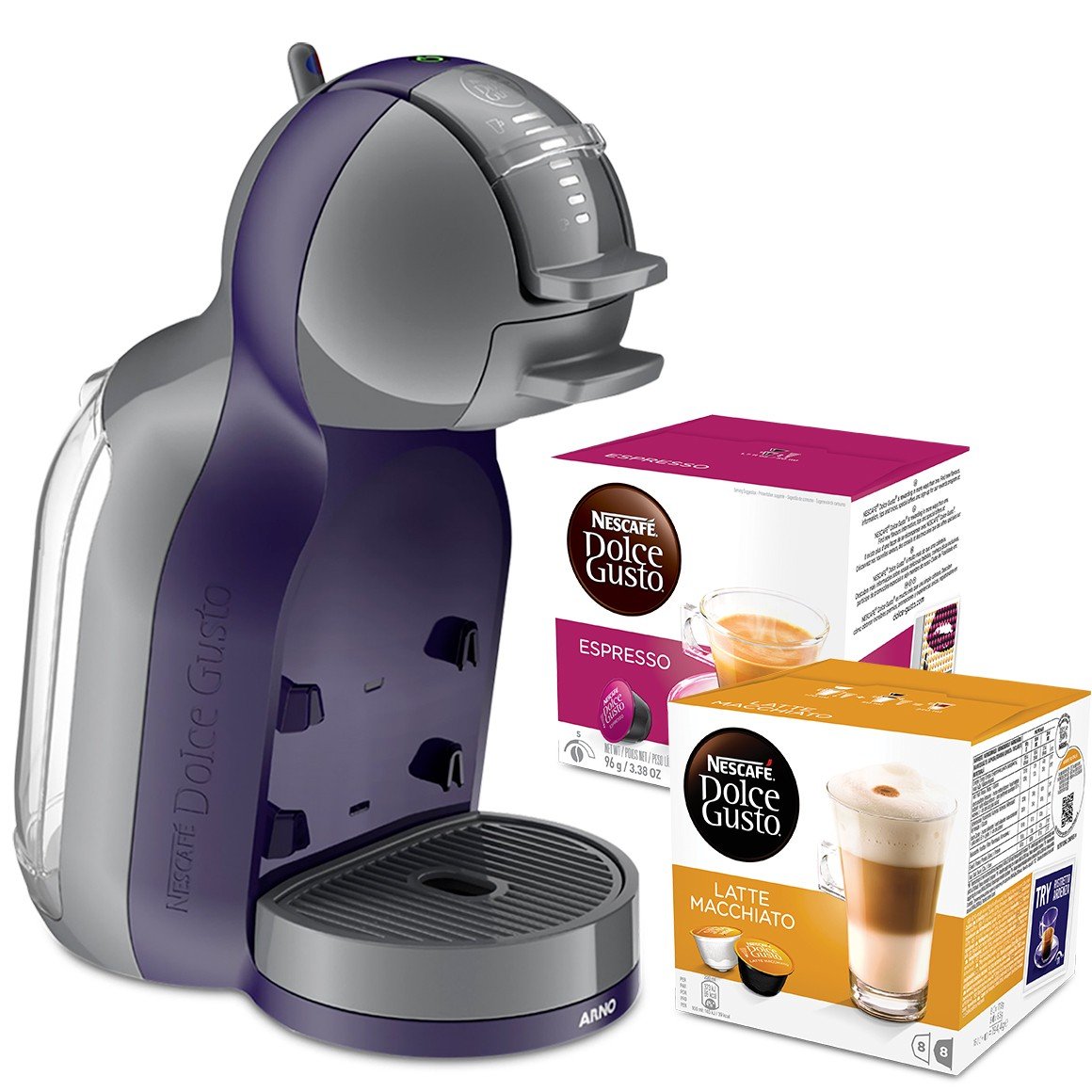 Café Fácil Cafeteira Expresso Dolce Gusto Mini Me Automática Roxa