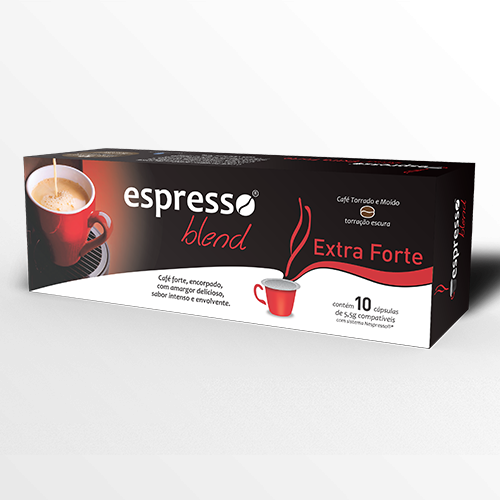 Cápsulas de Café Compatíveis com Nespresso Espresso Blend Extraforte