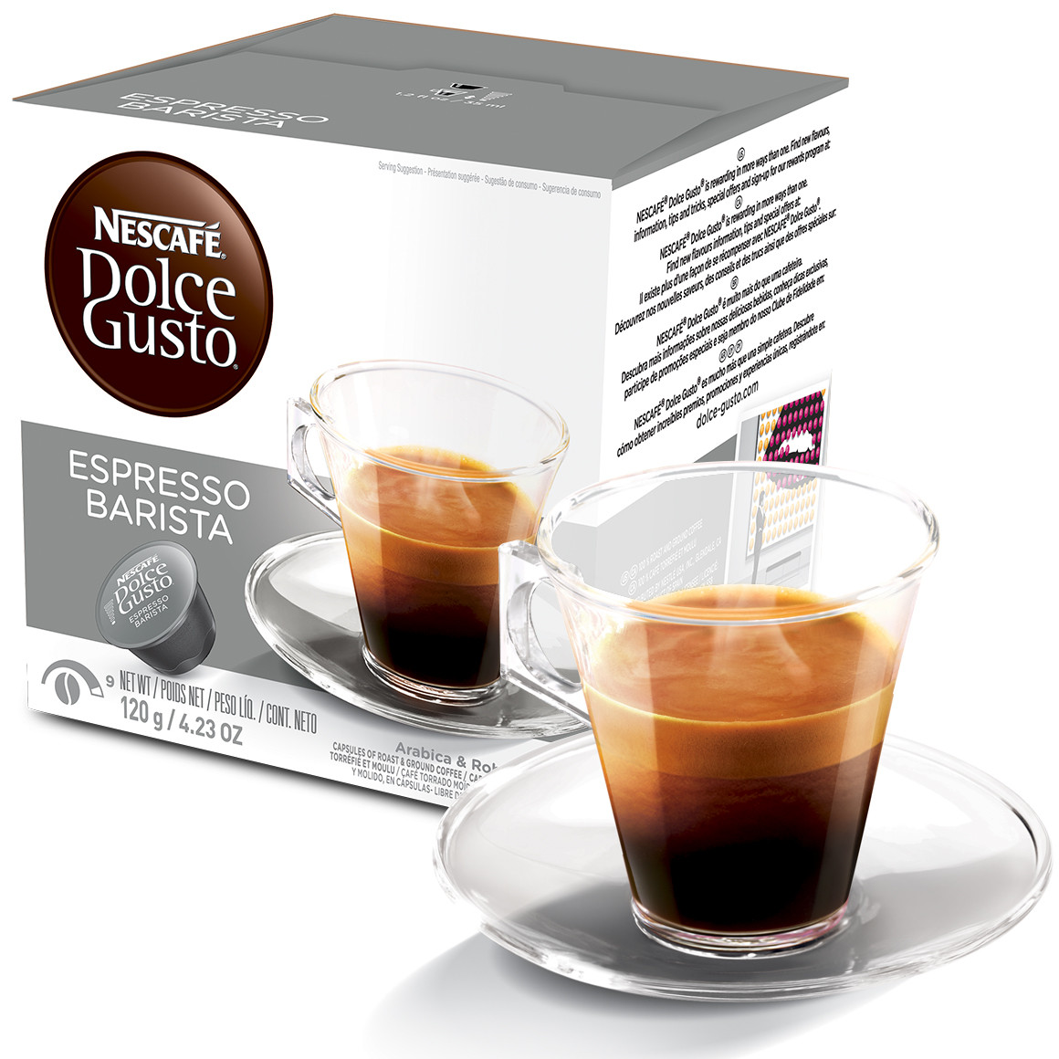 DOLCE GUSTO EXPRESSO 16 CAPSULAS\nCápsulas Dolce Gusto Nestlé 1 Caja X 16  Unidades Espresso