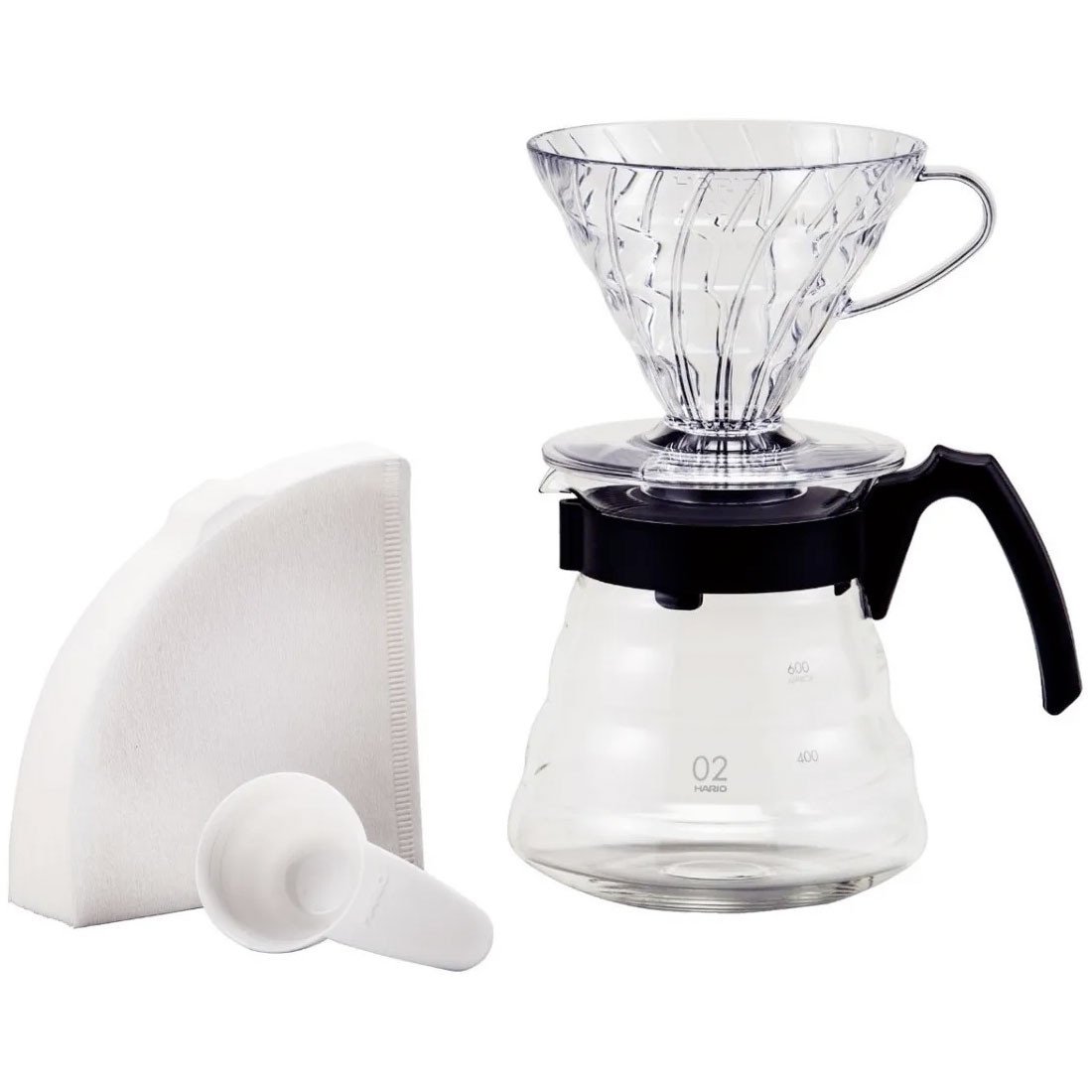 Café Fácil Conjunto Kit Hario V60 Café Coado