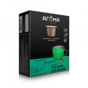 Cápsulas de Chá Chá Verde com Hortelã Aroma - Compatíveis com Nespresso® - 10 un.