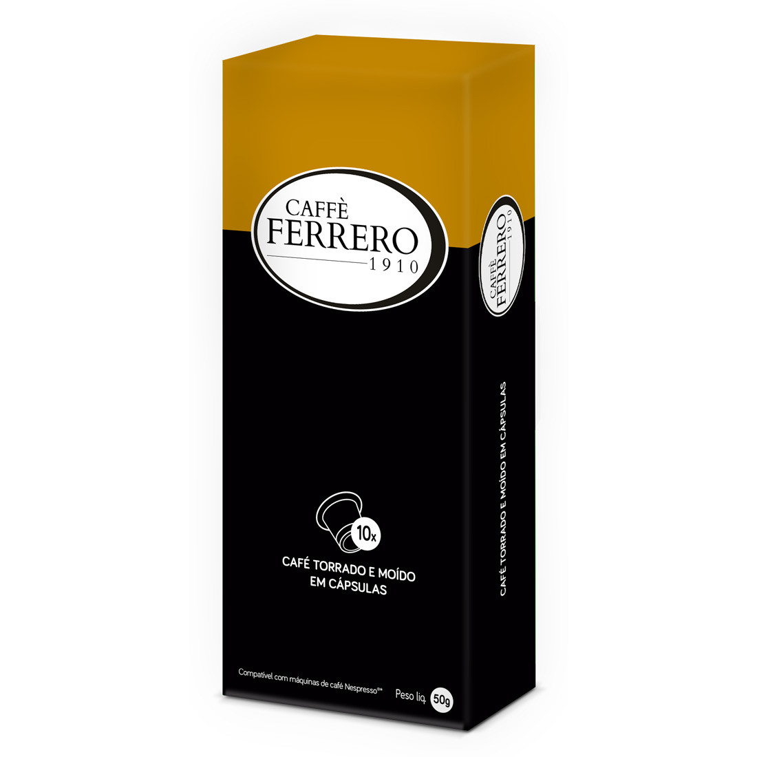 Cápsulas de Café Caffè Ferrero Gourmet - Compatíveis com Nespresso® - 10 un.