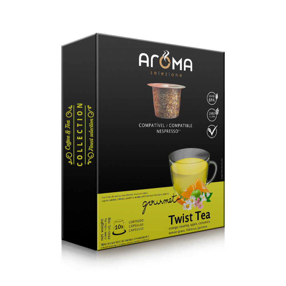 Cápsulas de Chá Citrus Twist Aroma - Compatíveis com Nespresso® - 10 un.
