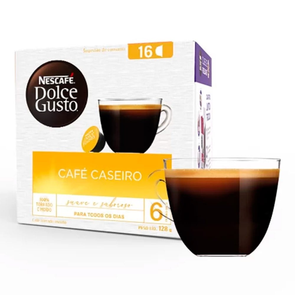 Café Fácil Cápsula Nescafé Dolce Gusto Café Caseiro 16