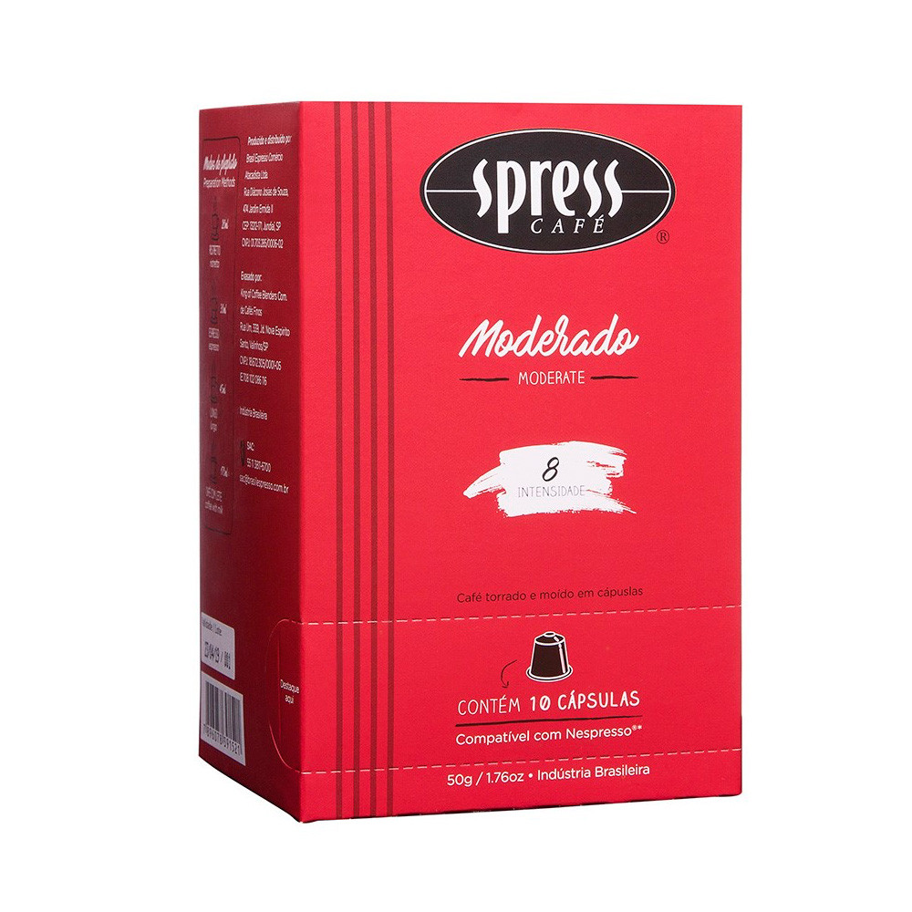 Cápsulas de Café Spress Moderado - Compatíveis com Nespresso® - 10 un.